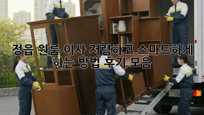 정읍 원룸 이사, 저렴하고 스마트하게 하는 방법! 후기 모음