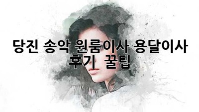 당진 송악 원룸이사🚚 용달이사 후기 & 꿀팁🍯
